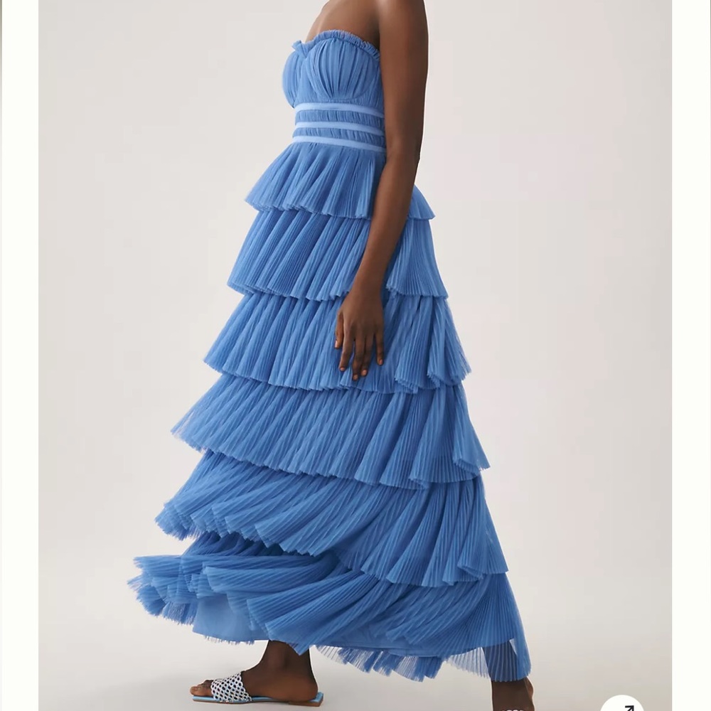 Hutch Strapless Tiered Tulle Dress